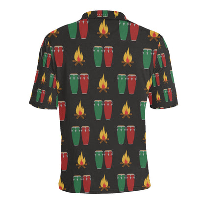 Conga Pattern Print Design 01 Men Polo Shirt