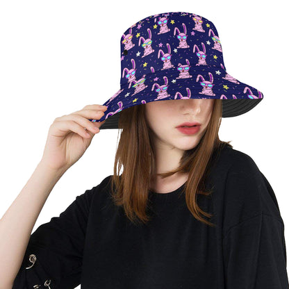 Rabbit Baby Pattern Print Design RB015 Unisex Bucket Hat