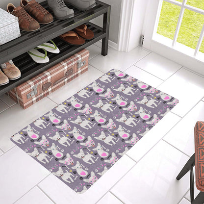 Chihuahua Happy Pattern Rubber Doormat