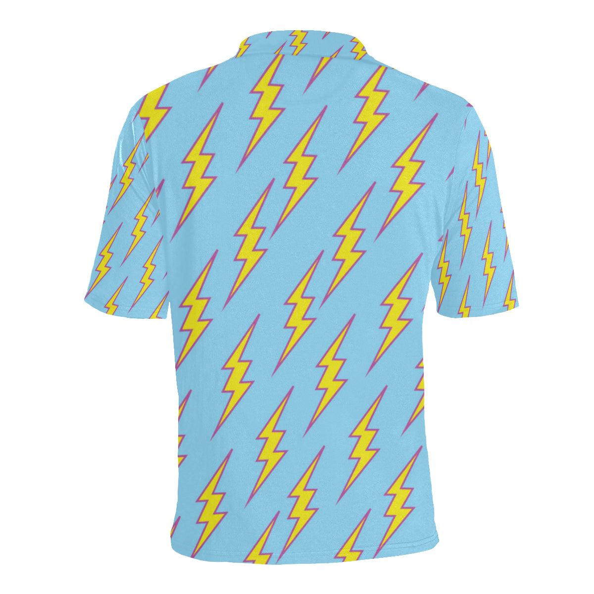 Lightning Thunder Pattern Print Design 02 Men Polo Shirt
