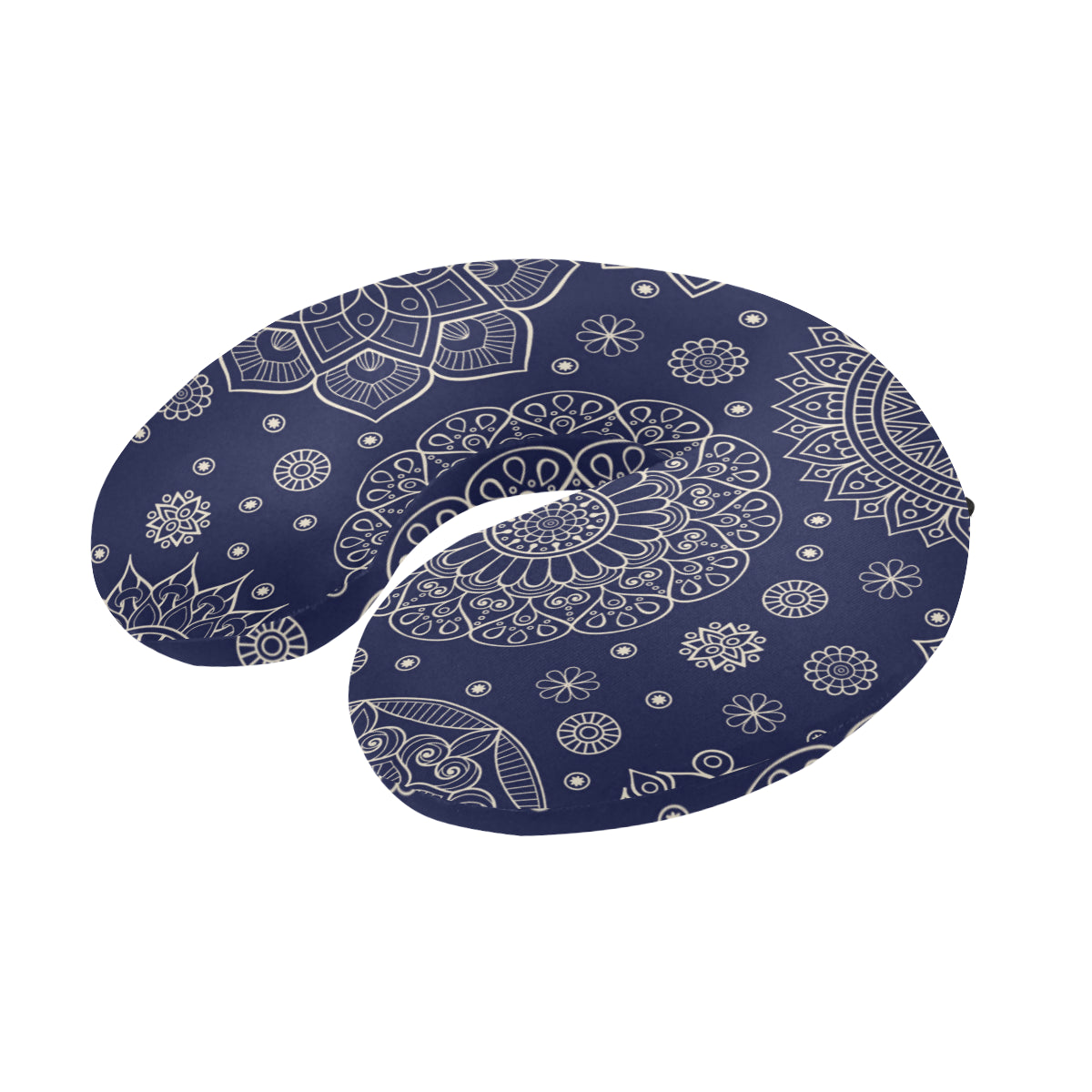 Mandala Pattern Print Design 02 U-Shaped Travel Neck Pillow