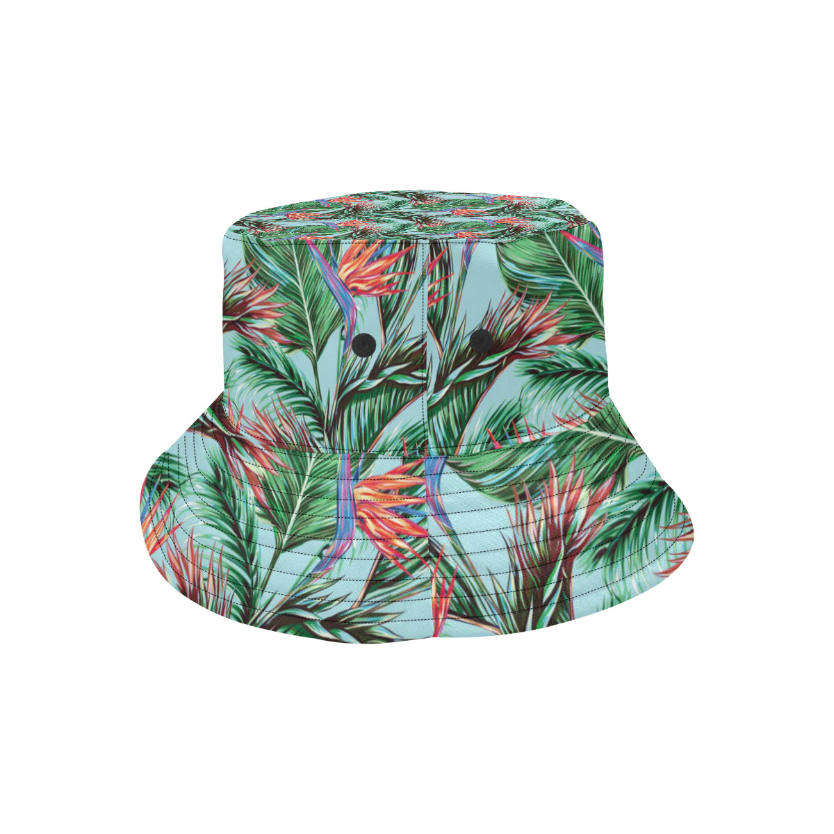 Bird Of Paradise Pattern Print Design BOP01 Unisex Bucket Hat