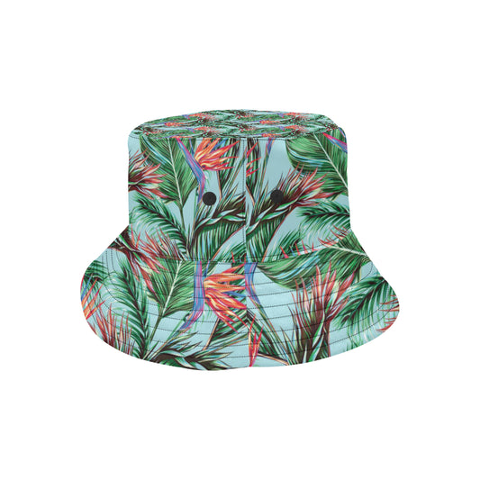 Bird Of Paradise Pattern Print Design BOP01 Unisex Bucket Hat