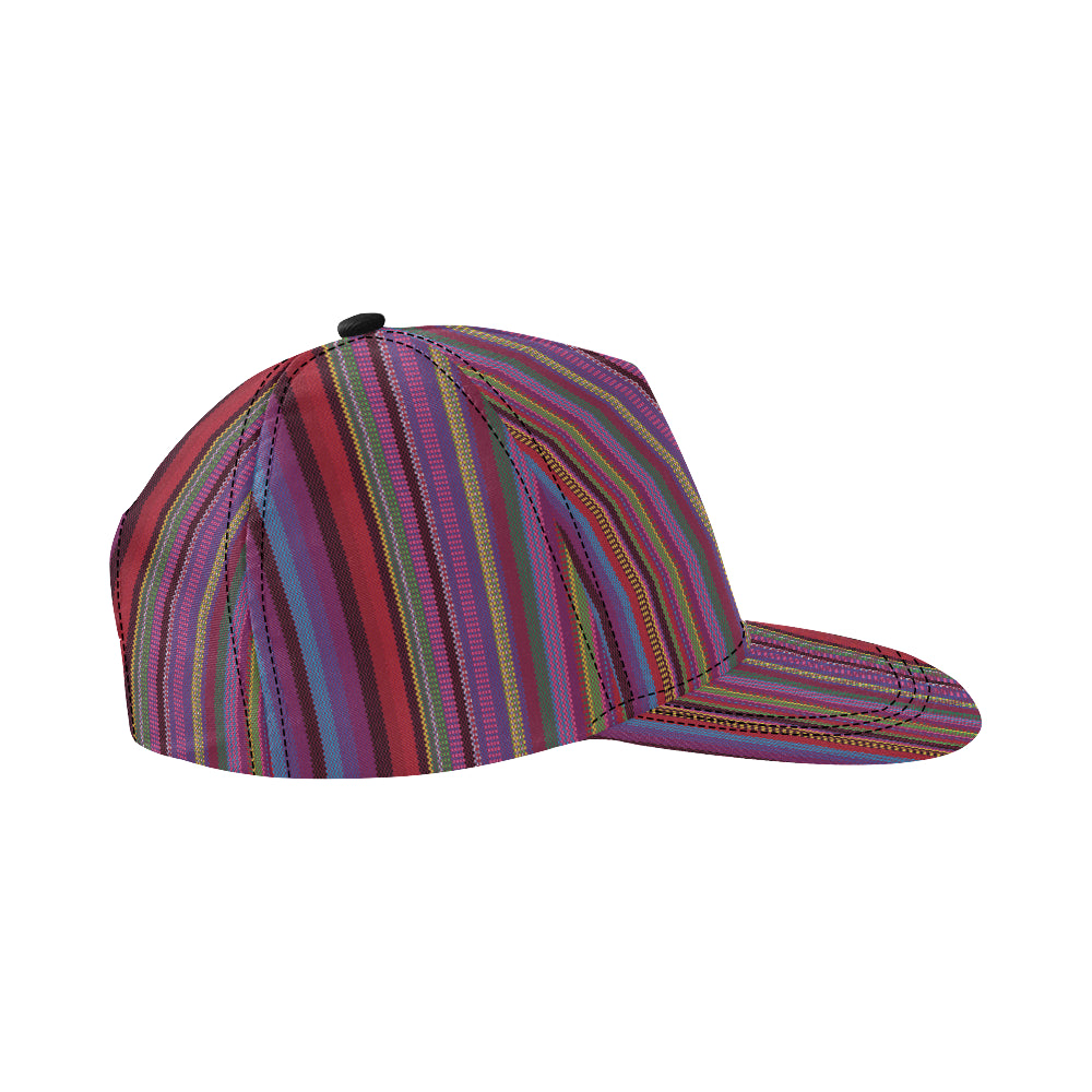 Serape Stripe Print Snapback Cap