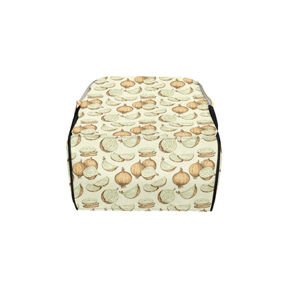 Onion Pattern Print Design A02 Diaper Bag Backpack