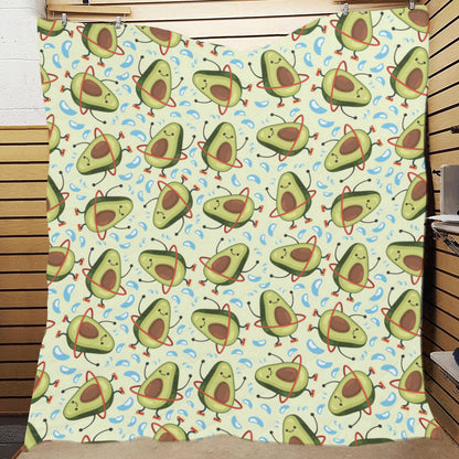Avocado Pattern Print Design AC02 Premium Quilt