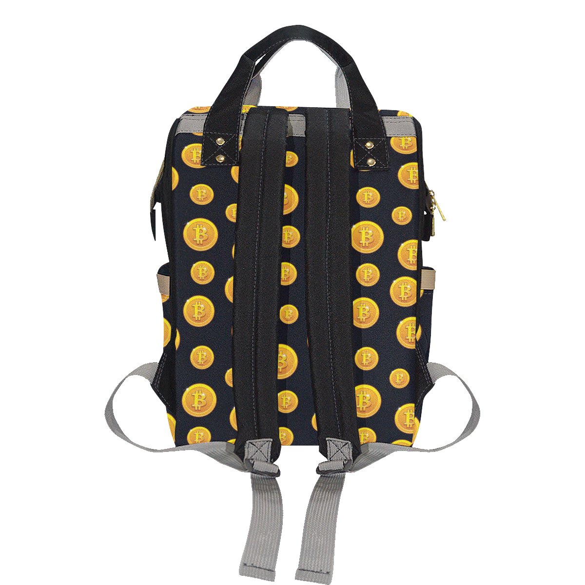 Bitcoin Pattern Print Design DO04 Diaper Bag Backpack