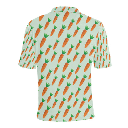 Carrot Pattern Print Design 05 Men Polo Shirt