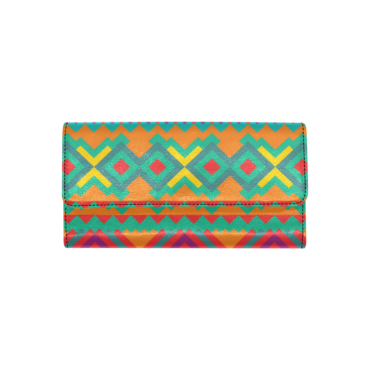 Mexican Pattern Print Design 04 Women's Trifold Wallet