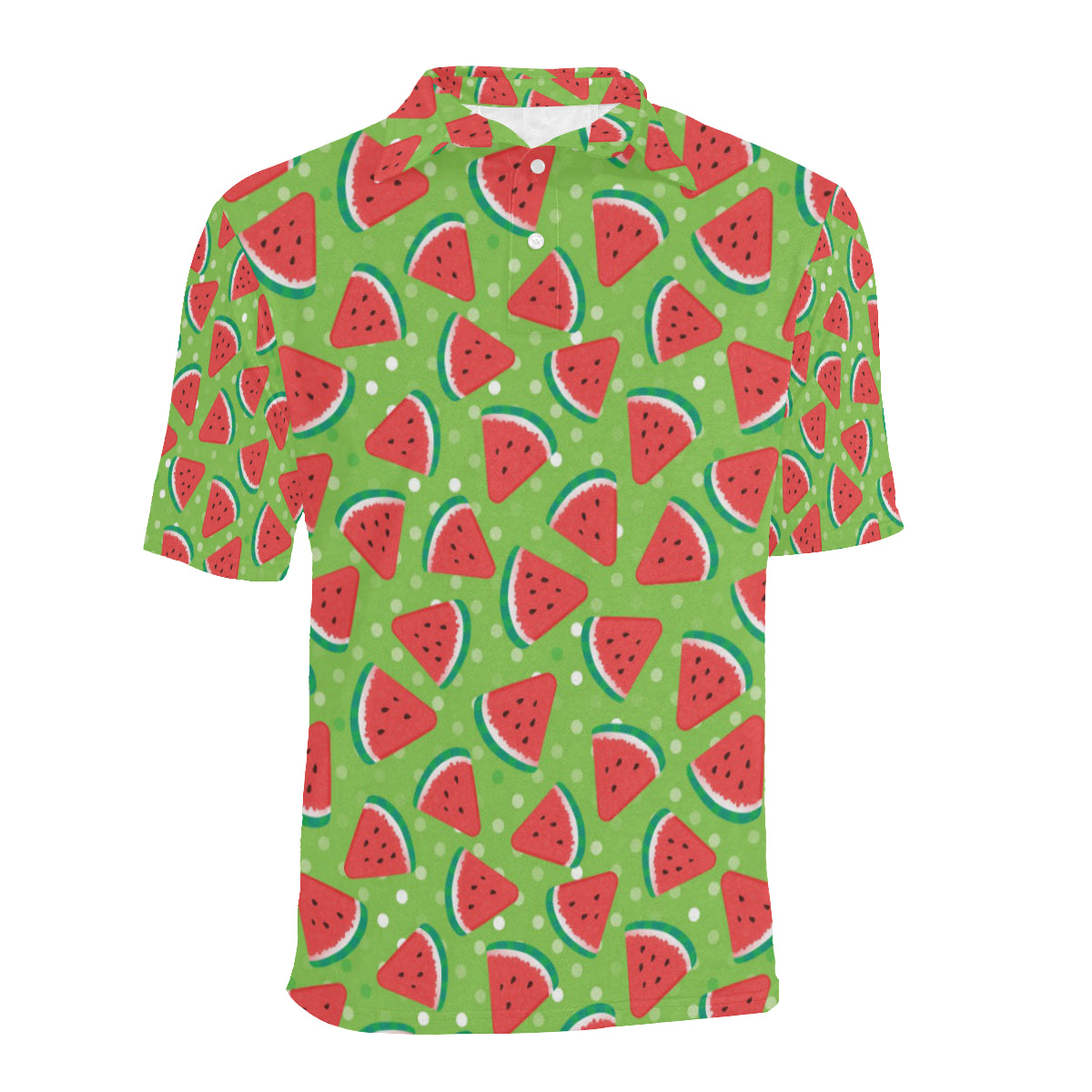 Watermelon Pattern Print Design WM05 Men Polo Shirt