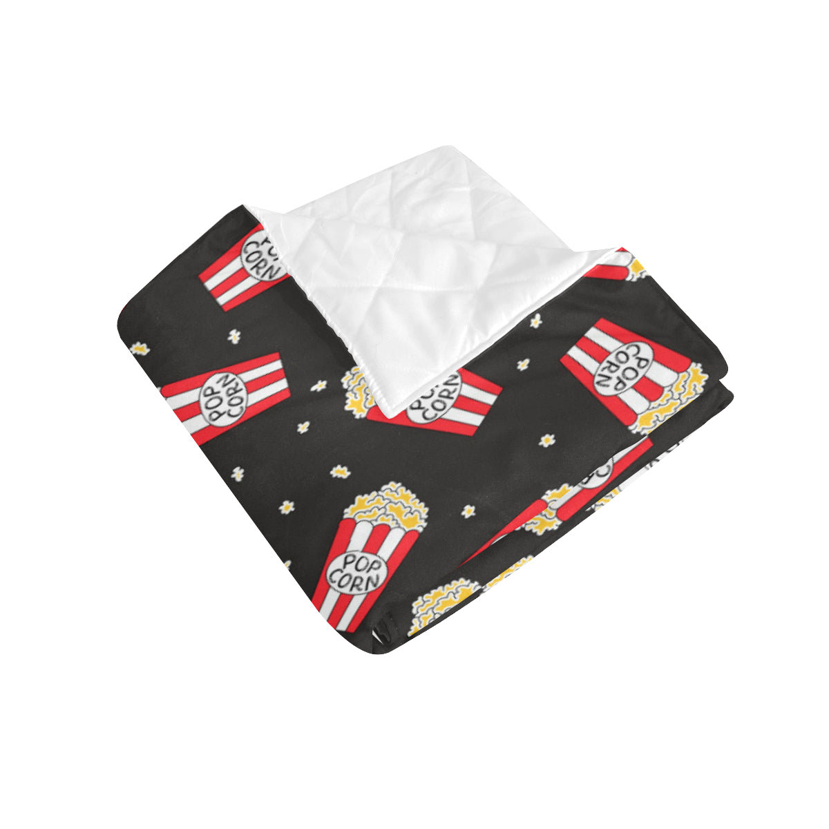 Popcorn Pattern Print Design A01 Premium Quilt