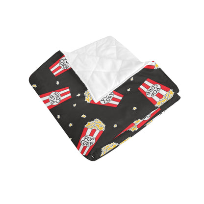 Popcorn Pattern Print Design A01 Premium Quilt