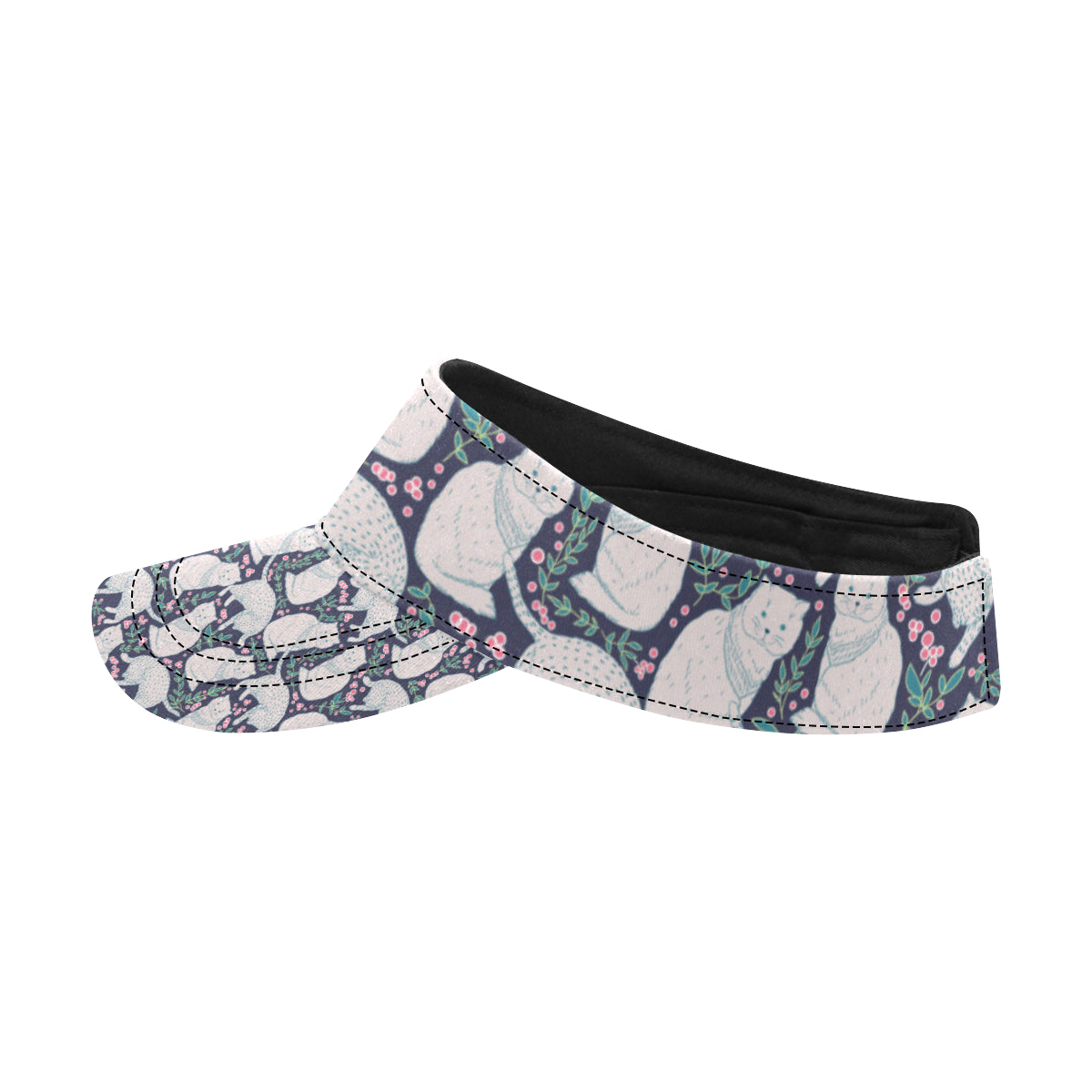 Cat Pattern Print Design 06 Unisex Sun Visor