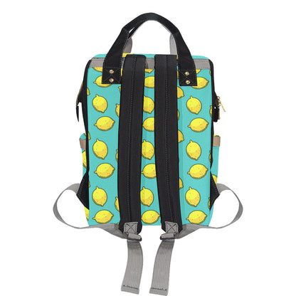 Lemon Pattern Print Design LM04 Diaper Bag Backpack