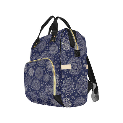 Mandala Pattern Print Design 02 Diaper Bag Backpack