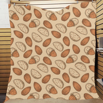 Almond Pattern Print Design 04 Premium Quilt