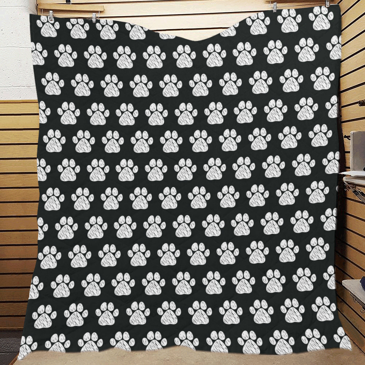 Paw Pattern Print Design A02 Premium Quilt