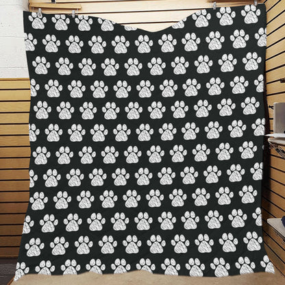 Paw Pattern Print Design A02 Premium Quilt