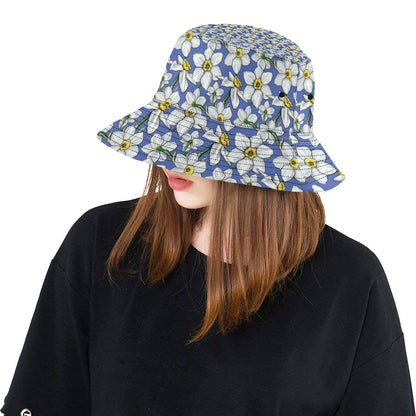 Daffodils Pattern Print Design DF08 Unisex Bucket Hat