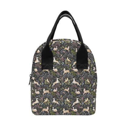 Deer Floral Jungle Insulated Lunch Bag