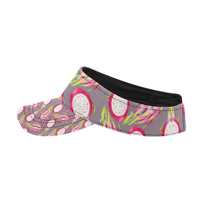 Dragonfruit Pattern Print Design DF03 Unisex Sun Visor