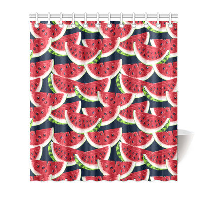 Watermelon Pattern Print Design WM011 Shower Curtain