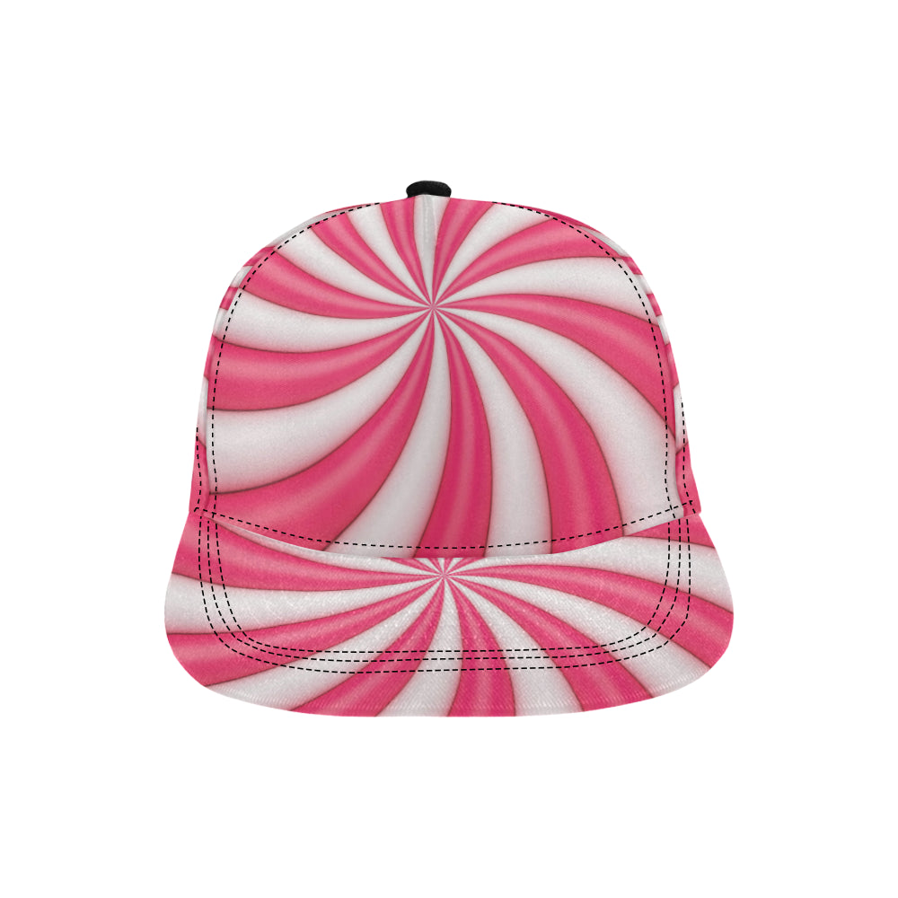 Vortex Twist Swirl Candy Print Snapback Cap