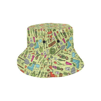 Gardening Pattern Print Design G02 Unisex Bucket Hat