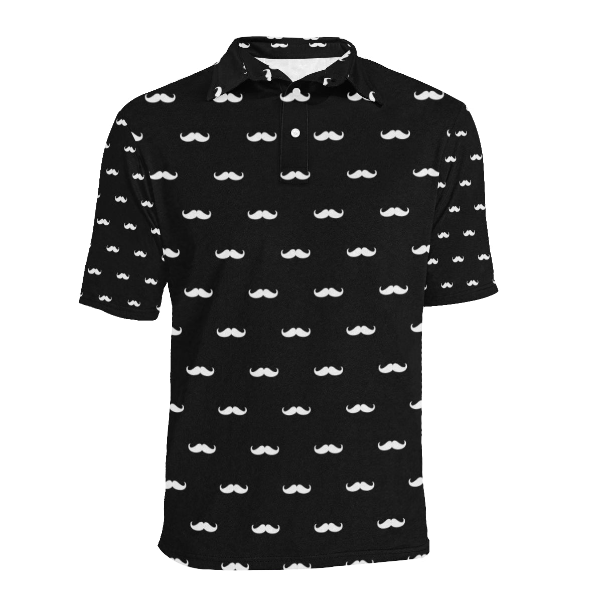 Mustache Pattern Print Design A04 Men Polo Shirt