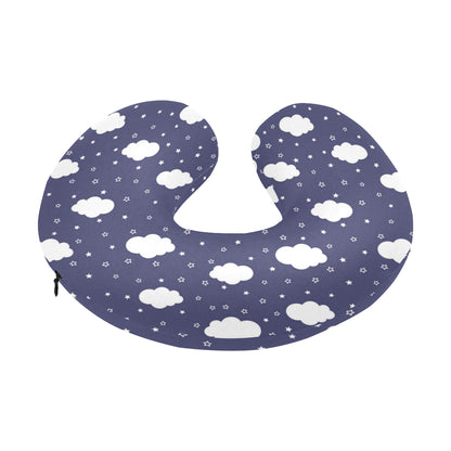 Cloud Pattern Print Design 03 U-Shaped Travel Neck Pillow