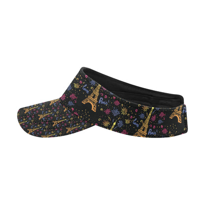 Eiffel Tower Love Paris Print Unisex Sun Visor