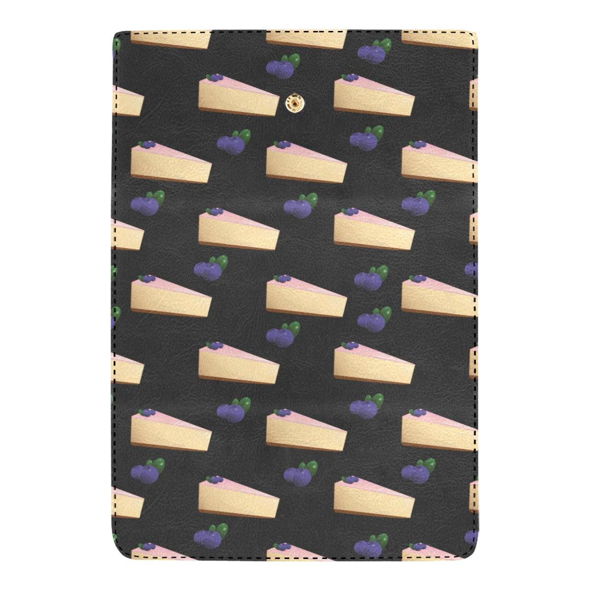 Cheesecake blueberry Pattern Print Design CK01 Women's Trifold Wallet