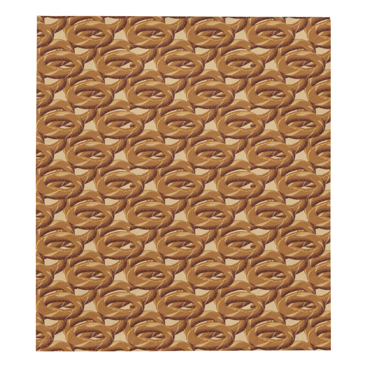Bagel Pattern Print Design 02 Premium Quilt