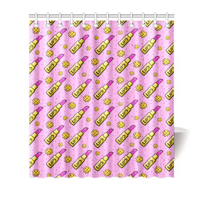 Lipstick Pattern Print Design LT03 Shower Curtain