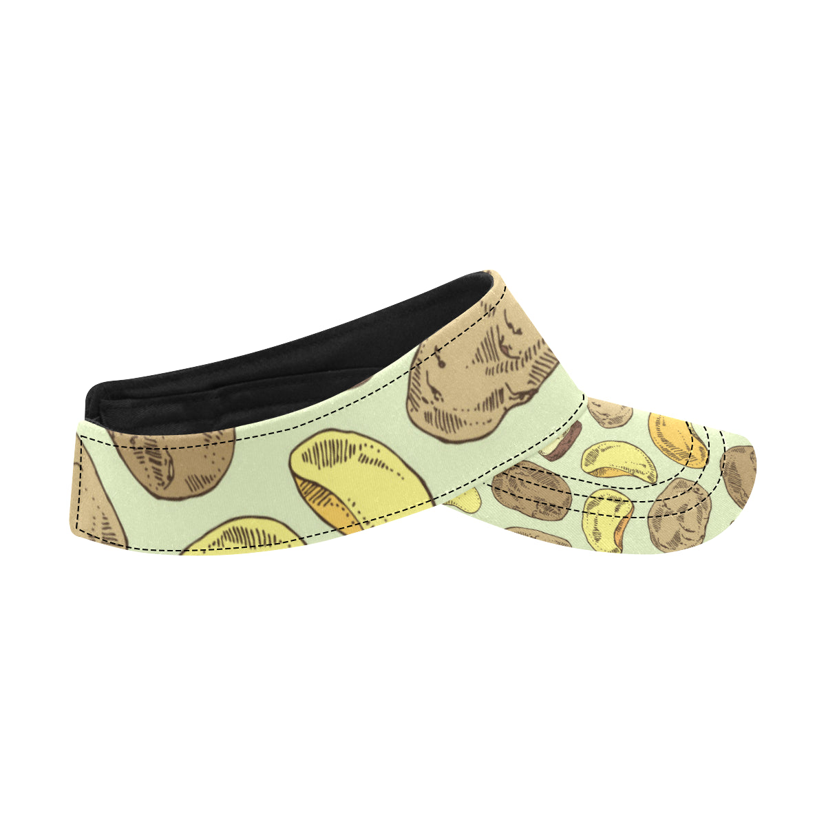 Potato Pattern Print Design A03 Unisex Sun Visor