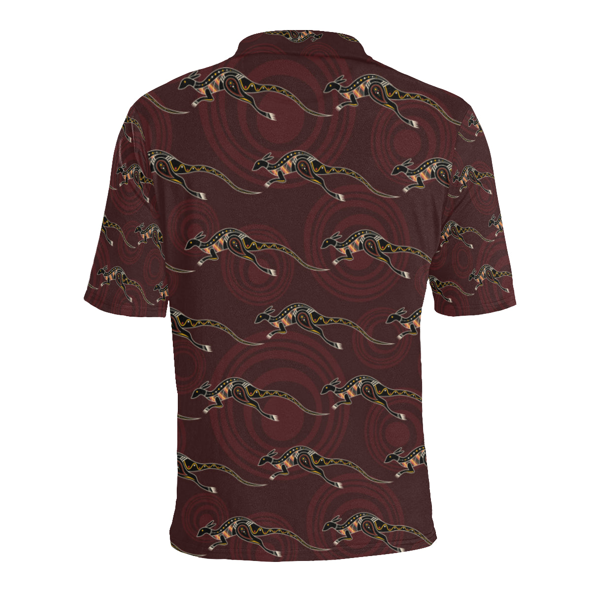 Kangaroos Pattern Print Design 05 Men Polo Shirt