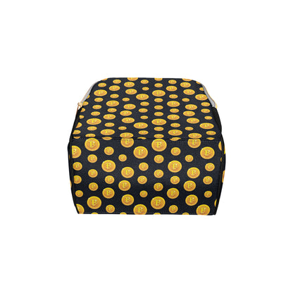 Bitcoin Pattern Print Design DO04 Diaper Bag Backpack