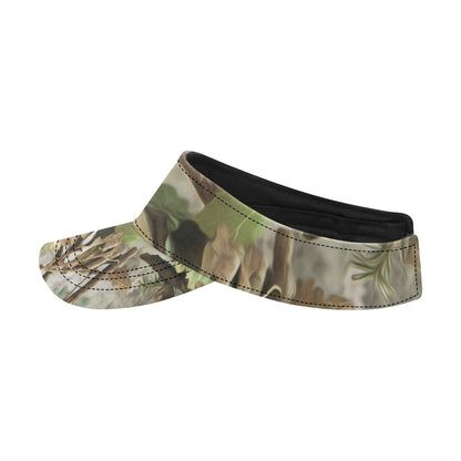 Camo Realistic Tree Forest Print Unisex Sun Visor