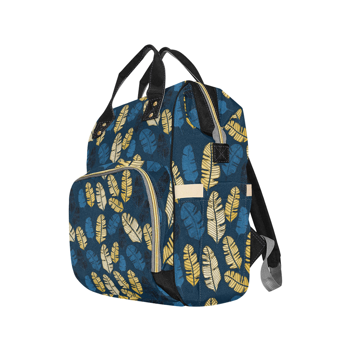 Banana Leaf Pattern Print Design BL09 Diaper Bag Backpack