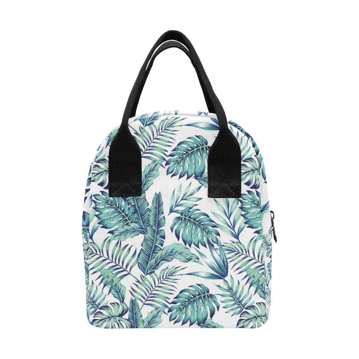Pattern Tropical Palm Leaves Insulated Lunch Bag
