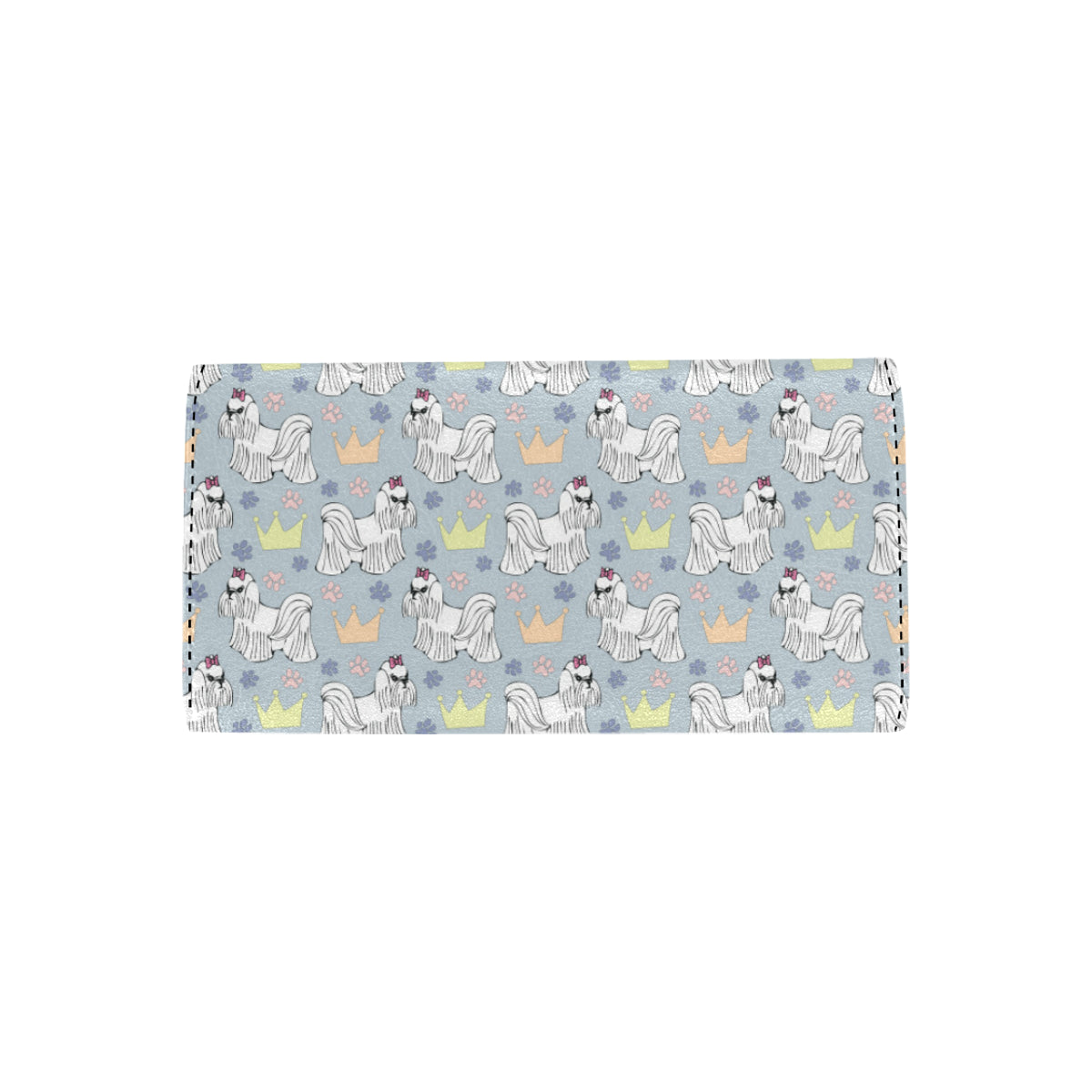Maltese Pattern Print Design 04 Women's Trifold Wallet