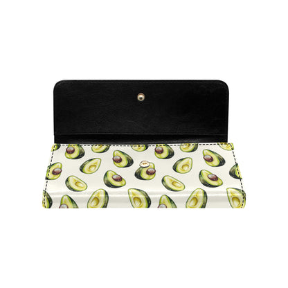 Avocado Pattern Print Design 01 Women's Trifold Wallet