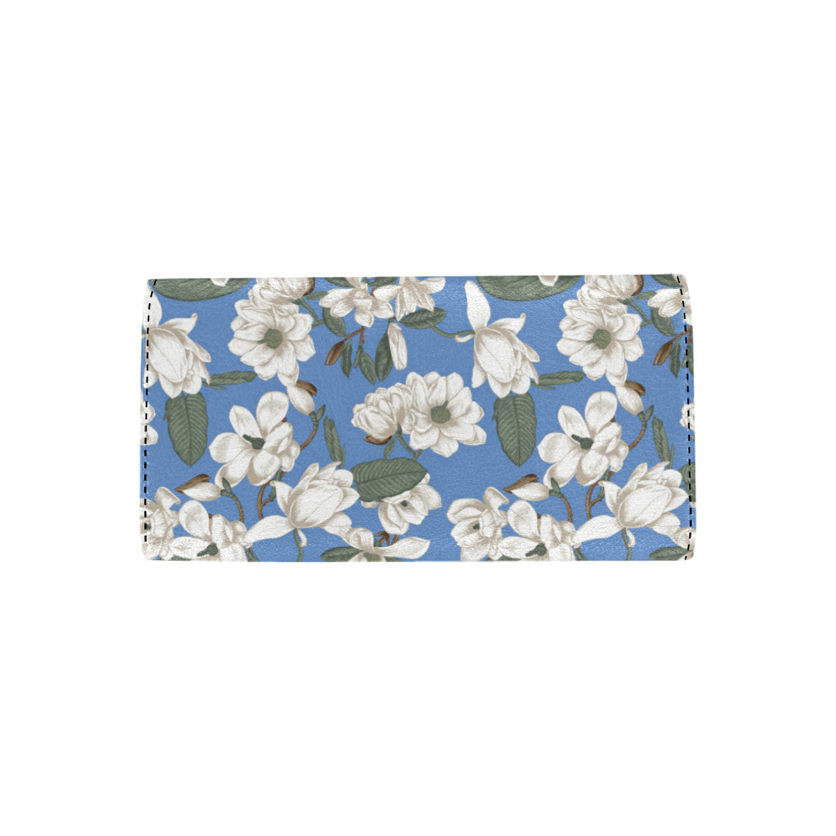 Magnolia Pattern Print Design 01 Women's Trifold Wallet