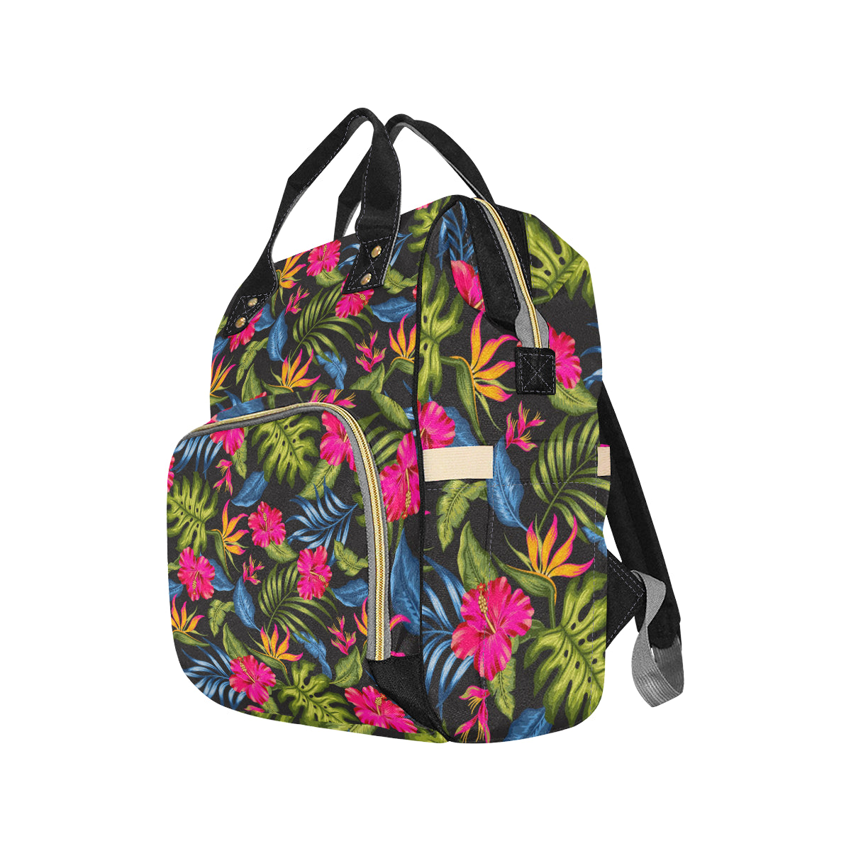 Bird Of Paradise Pattern Print Design BOP014 Diaper Bag Backpack