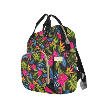 Bird Of Paradise Pattern Print Design BOP014 Diaper Bag Backpack