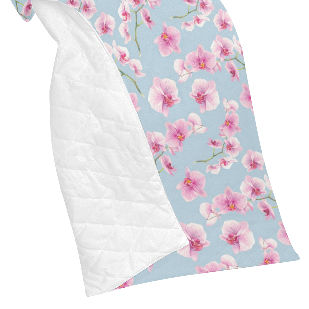 Orchid Pink Pattern Print Design OR01 Premium Quilt