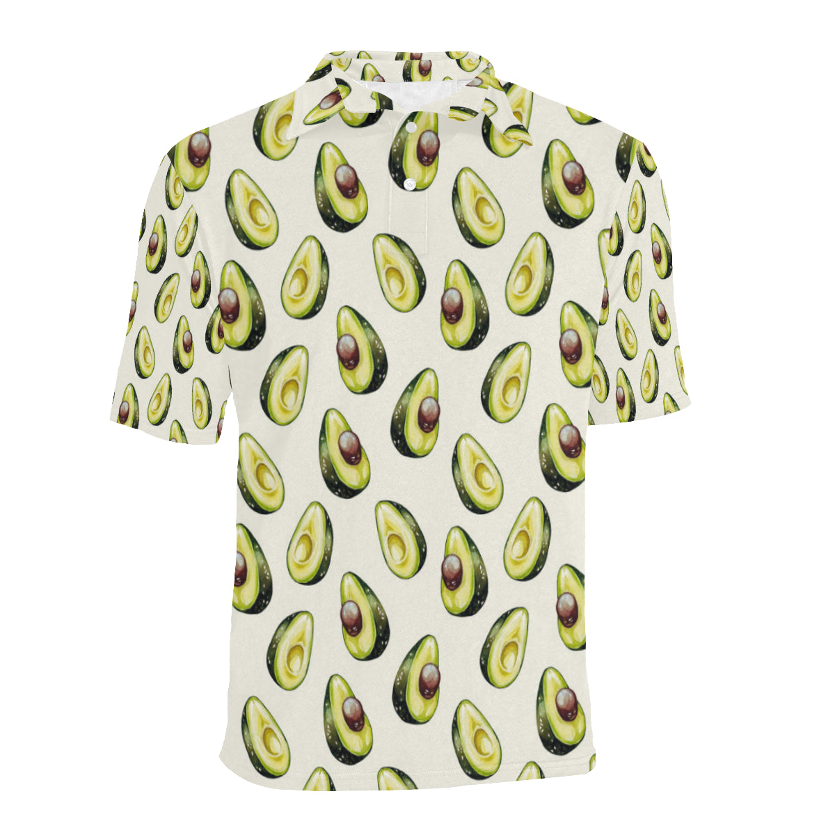 Avocado Pattern Print Design 01 Men Polo Shirt