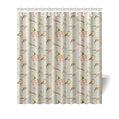 Birds Pattern Print Design 03 Shower Curtain