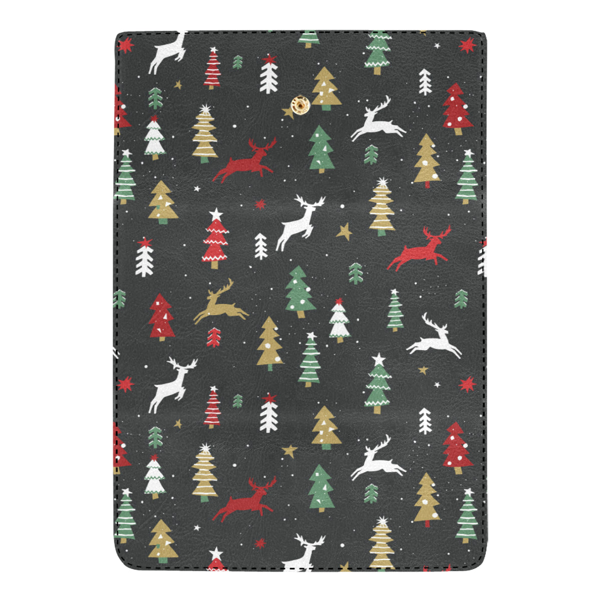 Christmas Tree Deer Style Pattern Print Design 03 Women's Trifold Wallet