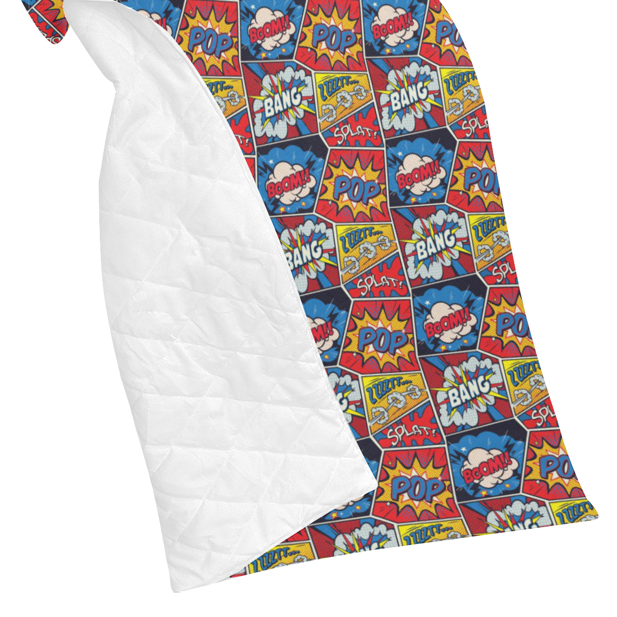 Comic Book Pattern Print Design 03 Premium Quilt